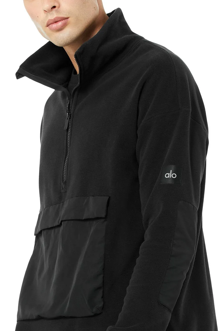 1/2 Zip Mammoth Polar Pullover - Black