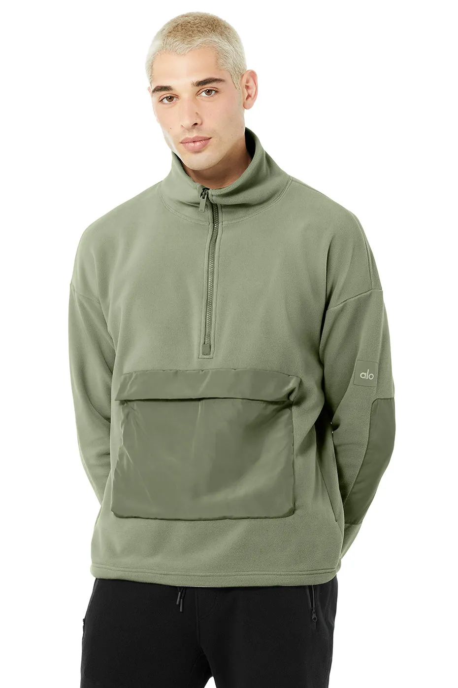 1/2 Zip Mammoth Polar Pullover - Eucalyptus