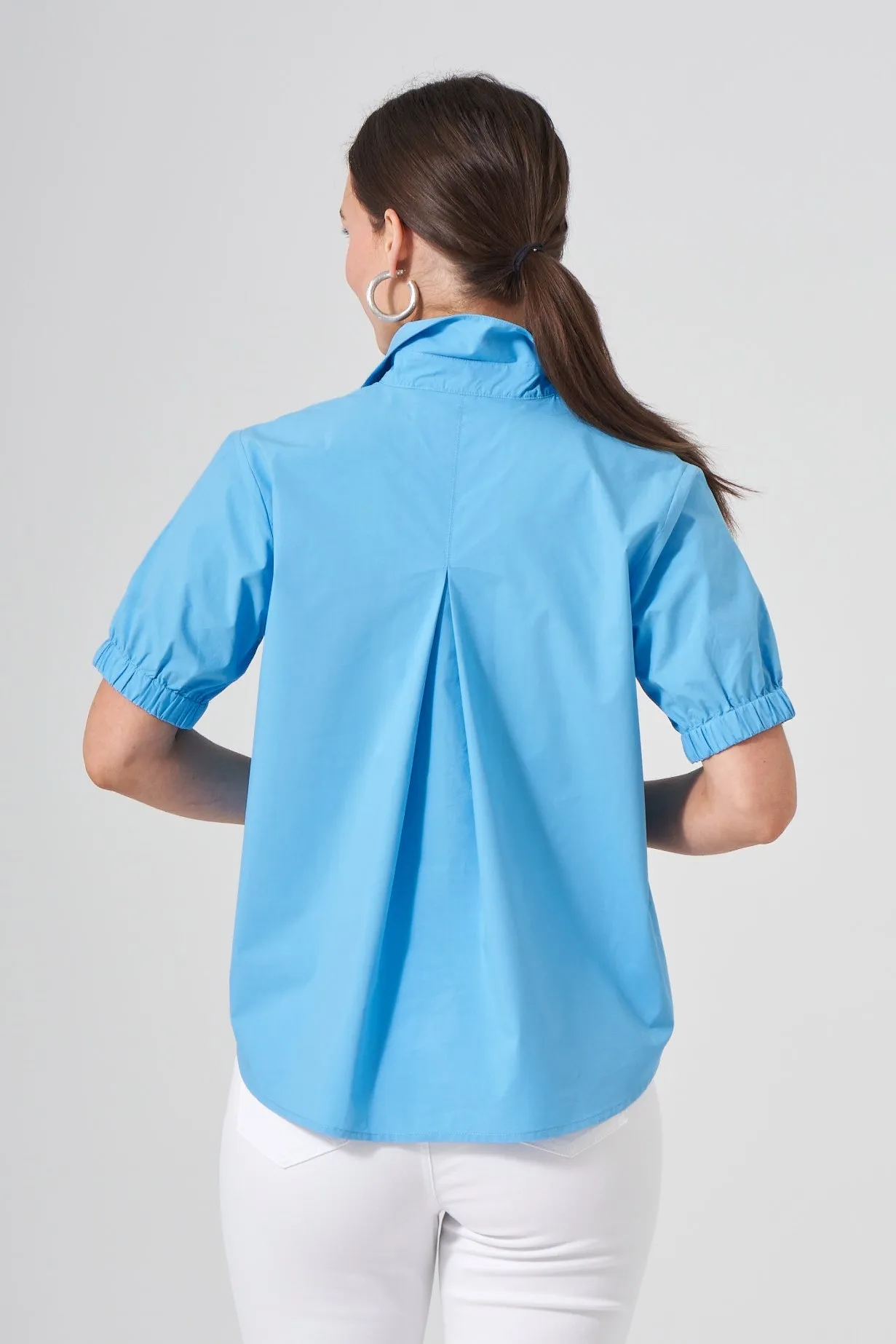 25" Short Sleeve Pullover with Elastic Cuff