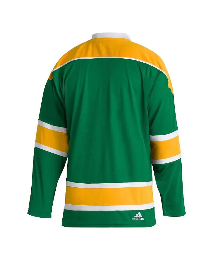 adidas Men's Green Authentic Blank Jersey California Golden Seals Team Classics Green