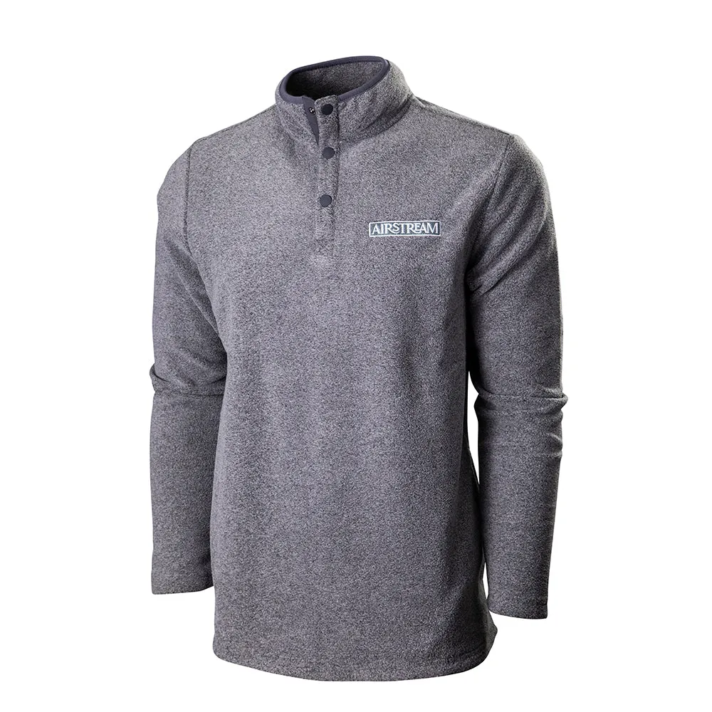 Airstream Fleece Men's 1/4 Snap Button Sweatshirt