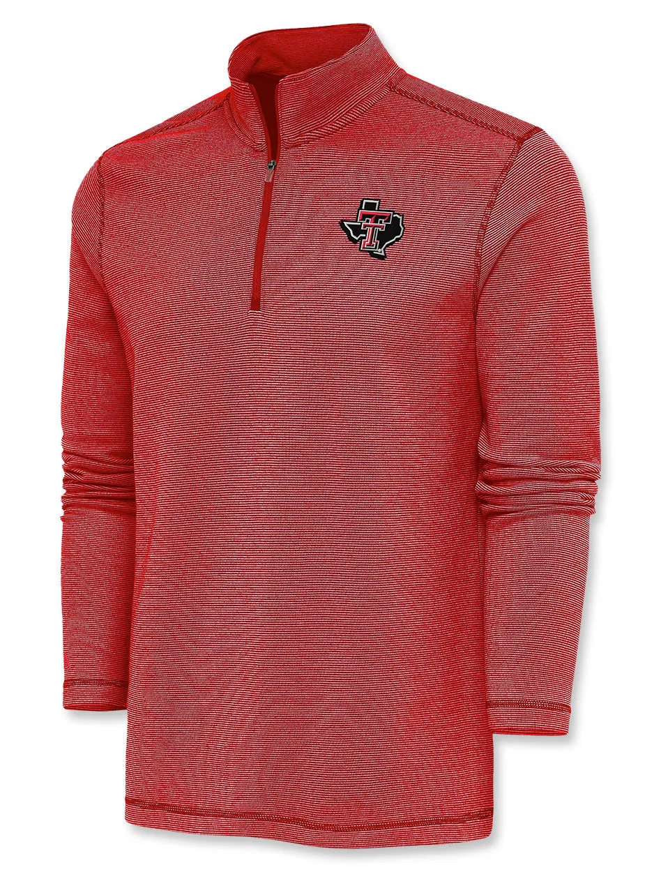 Antigua Texas Tech Pride "Shore Bunker" MEN'S 1/4 Zip Pullover