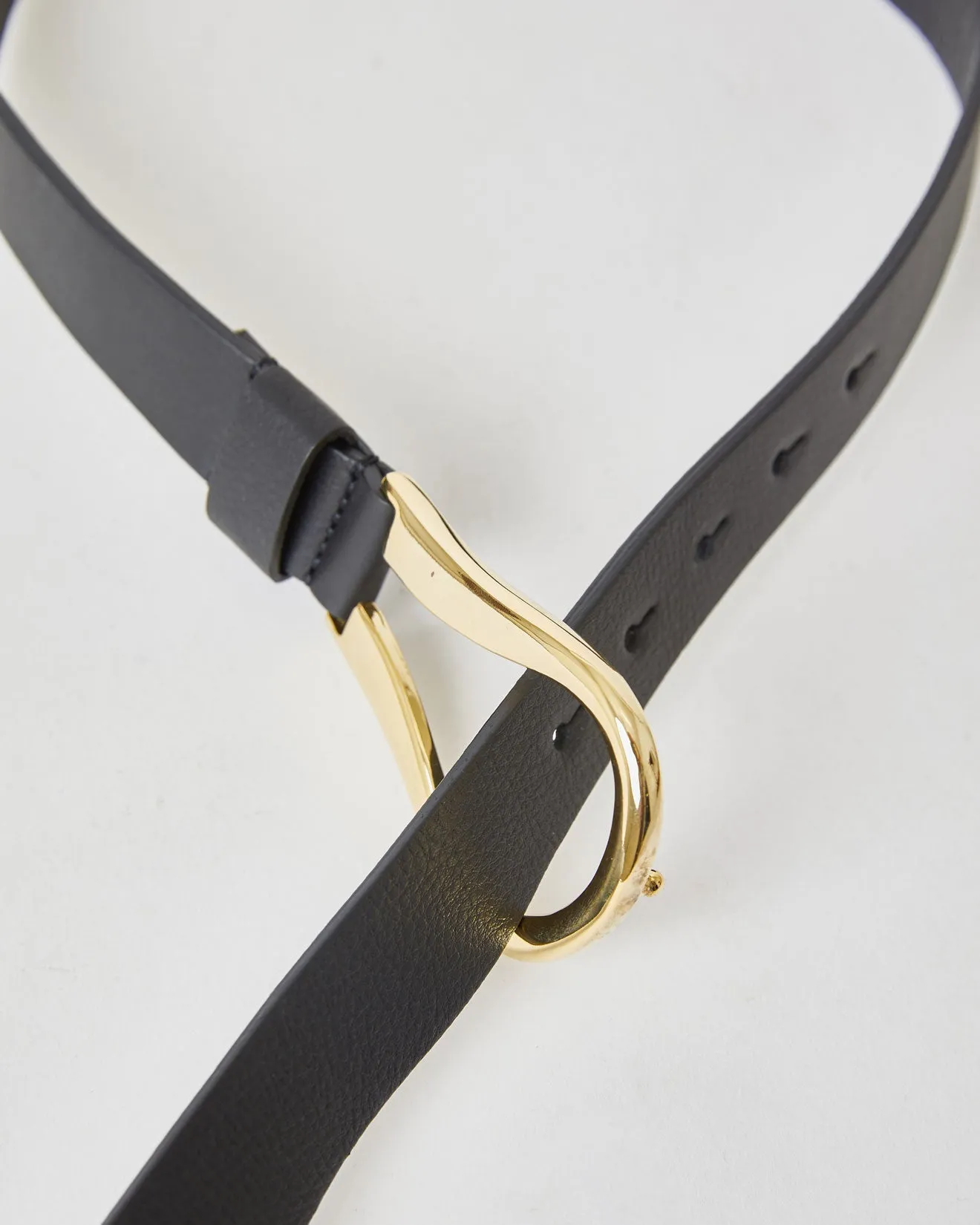 B-Low The Belt Ryder Wrap Leather Belt in Black Gold