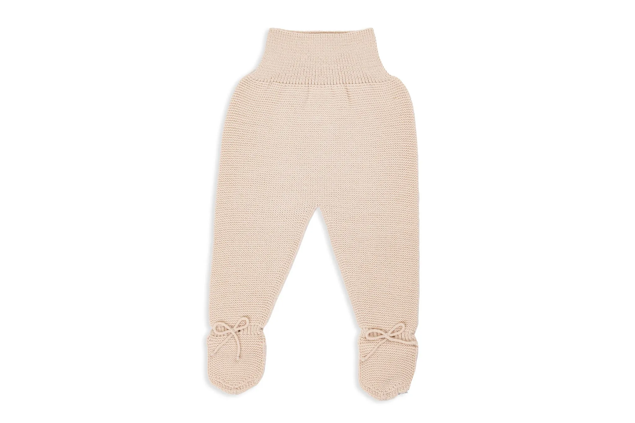 Beige Sand Ivory Three-Piece Knit Baby Set