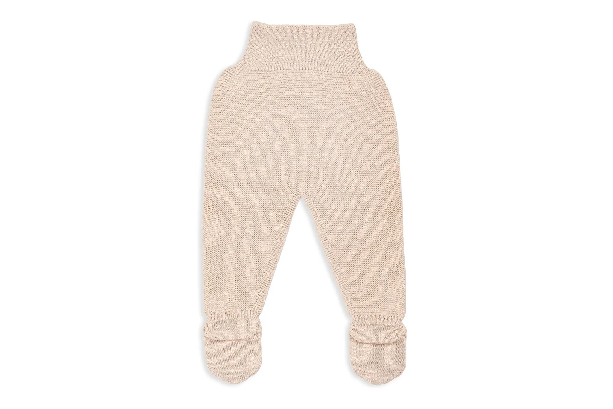 Beige Sand Ivory Three-Piece Knit Baby Set