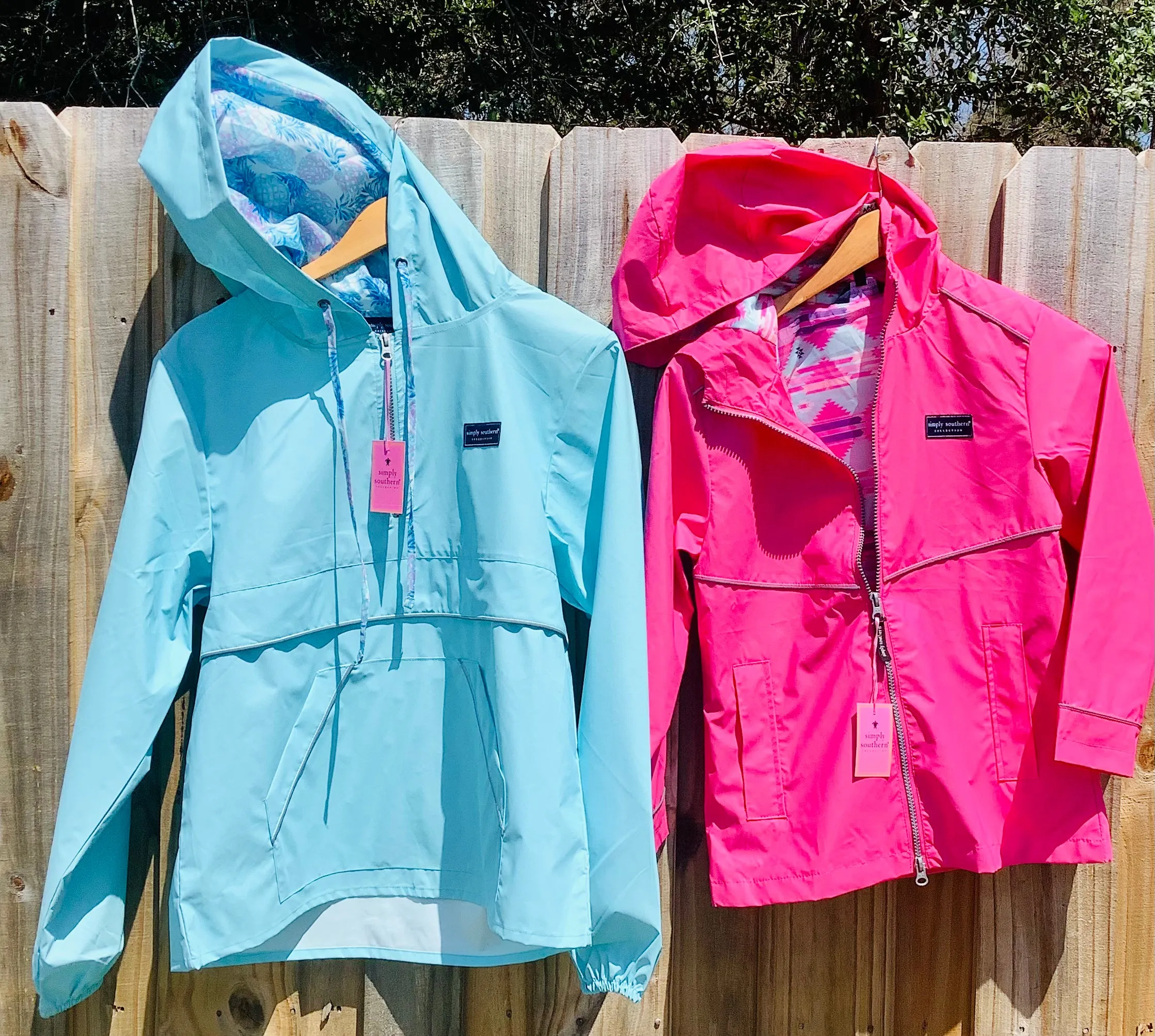 Blue Pineapple Adult Pullover Rain Jacket