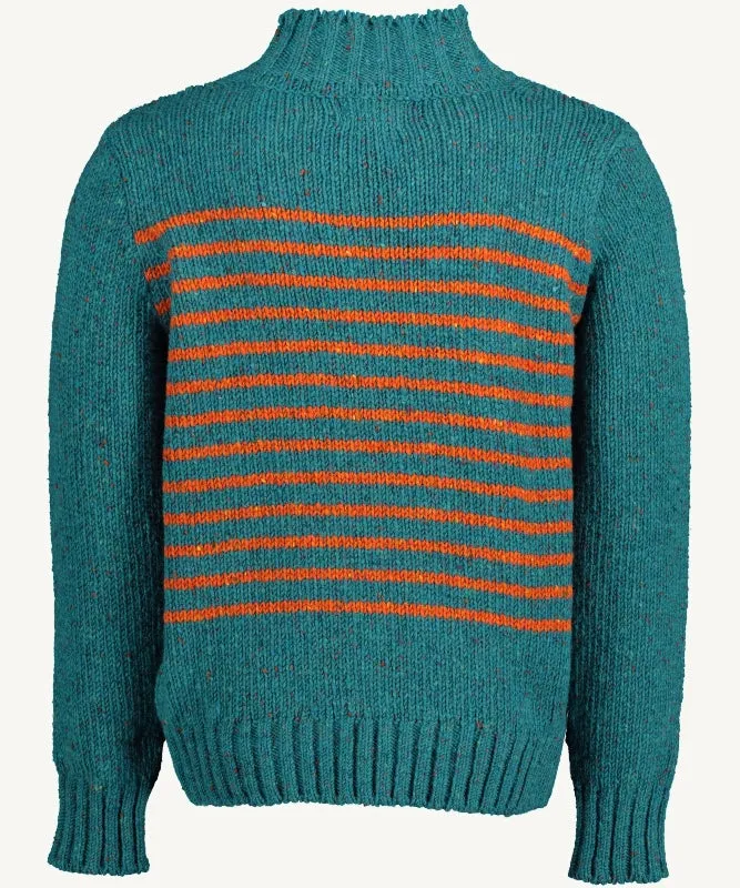 Breton Sweater – Teal and Orange – McConnell