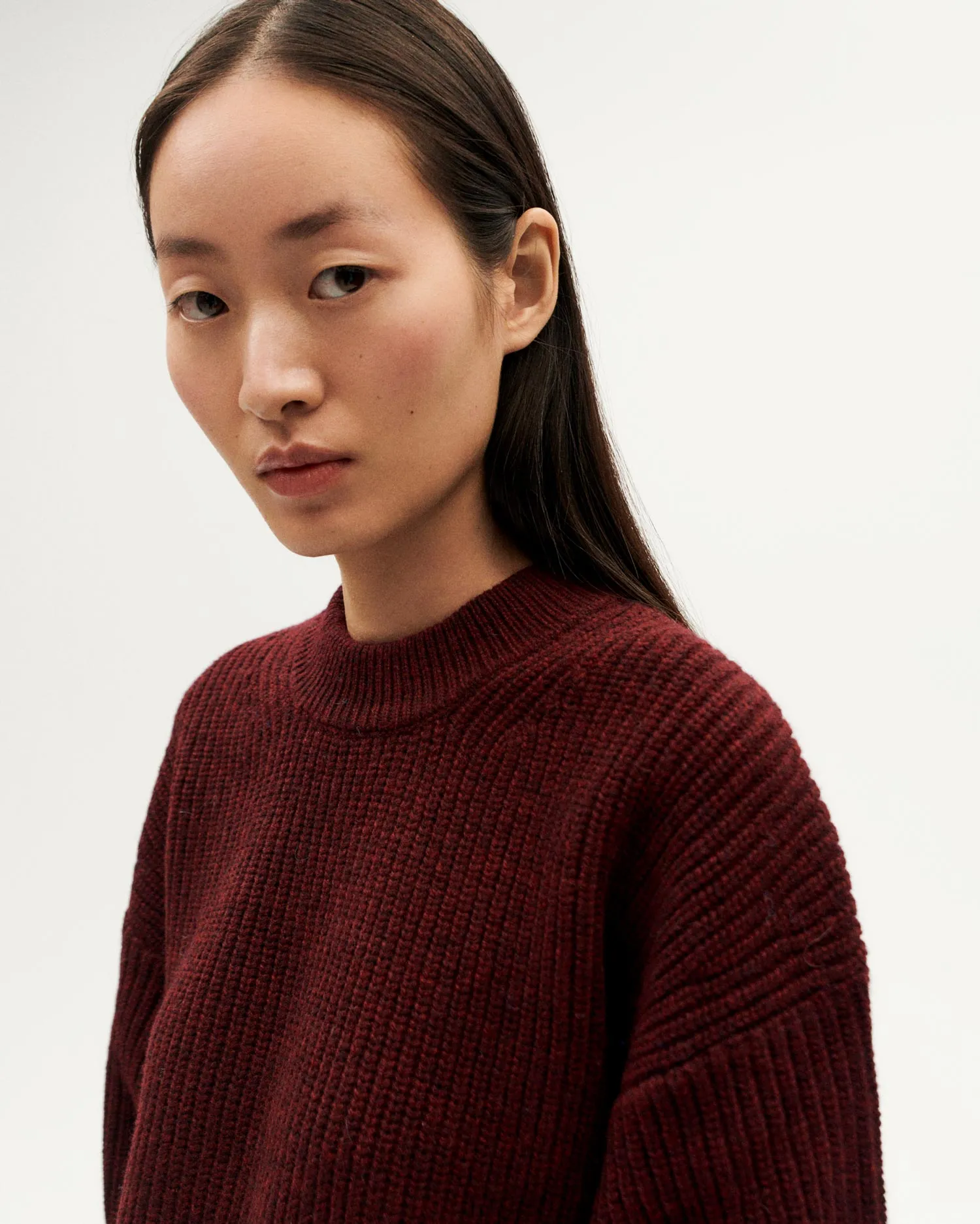 Carmen Wool Sweater Garnet