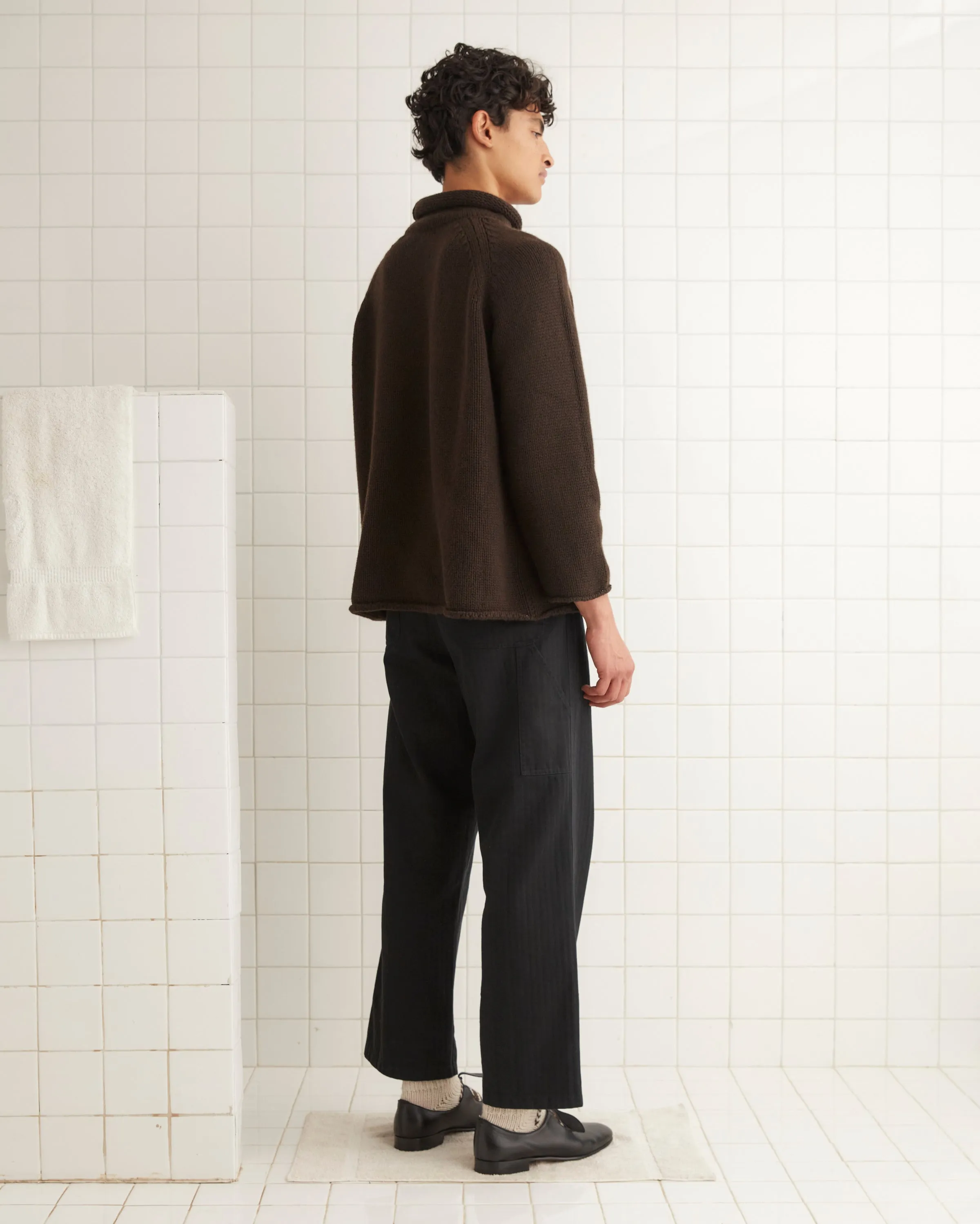 Cashmere Rollneck - Dark Brown