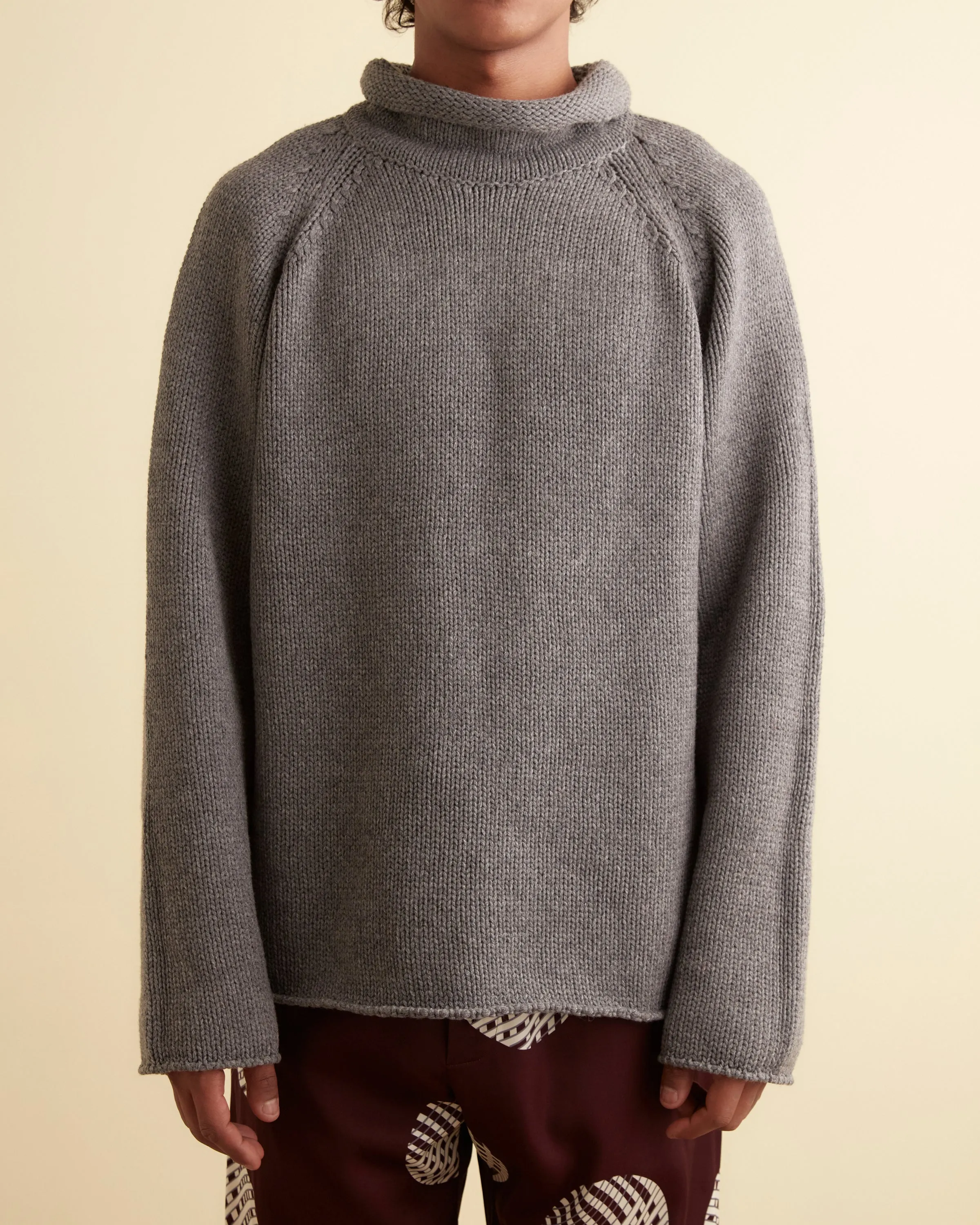 Cashmere Rollneck - Grey