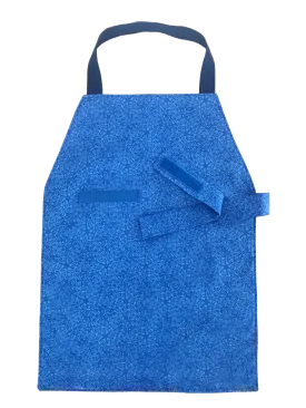 Cerulean Blue Cloth Apron