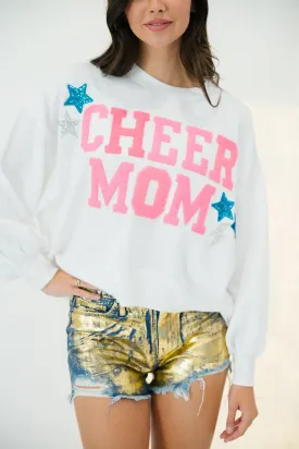 CHEER MOM PINK VARSITY PULLOVER