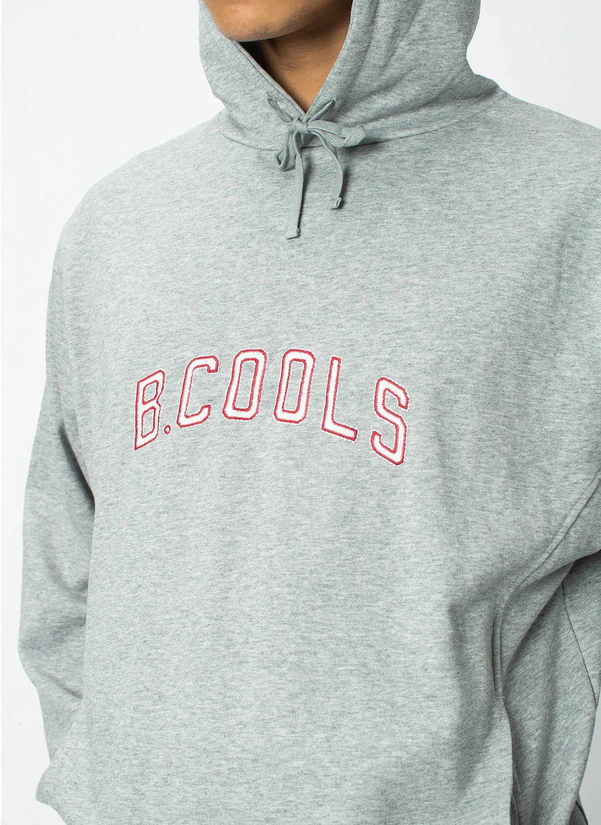 College Hood Sweatshirt Grey Melange