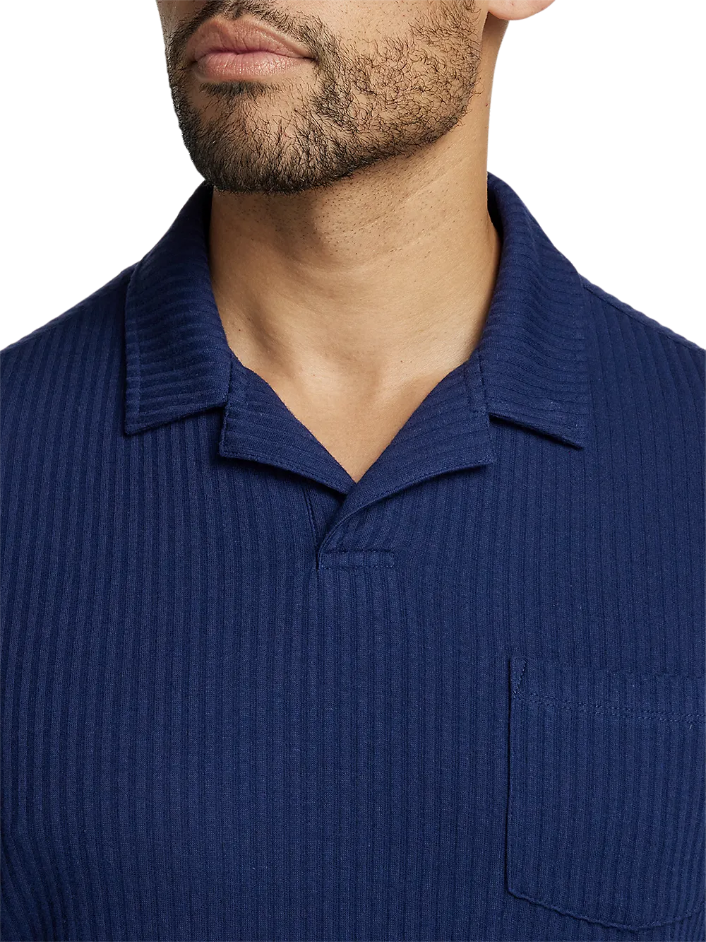 Cotton Camp Collar - Navy