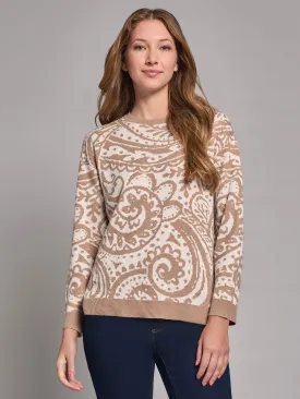 Crew Neck Hi-Lo Hem Sweater