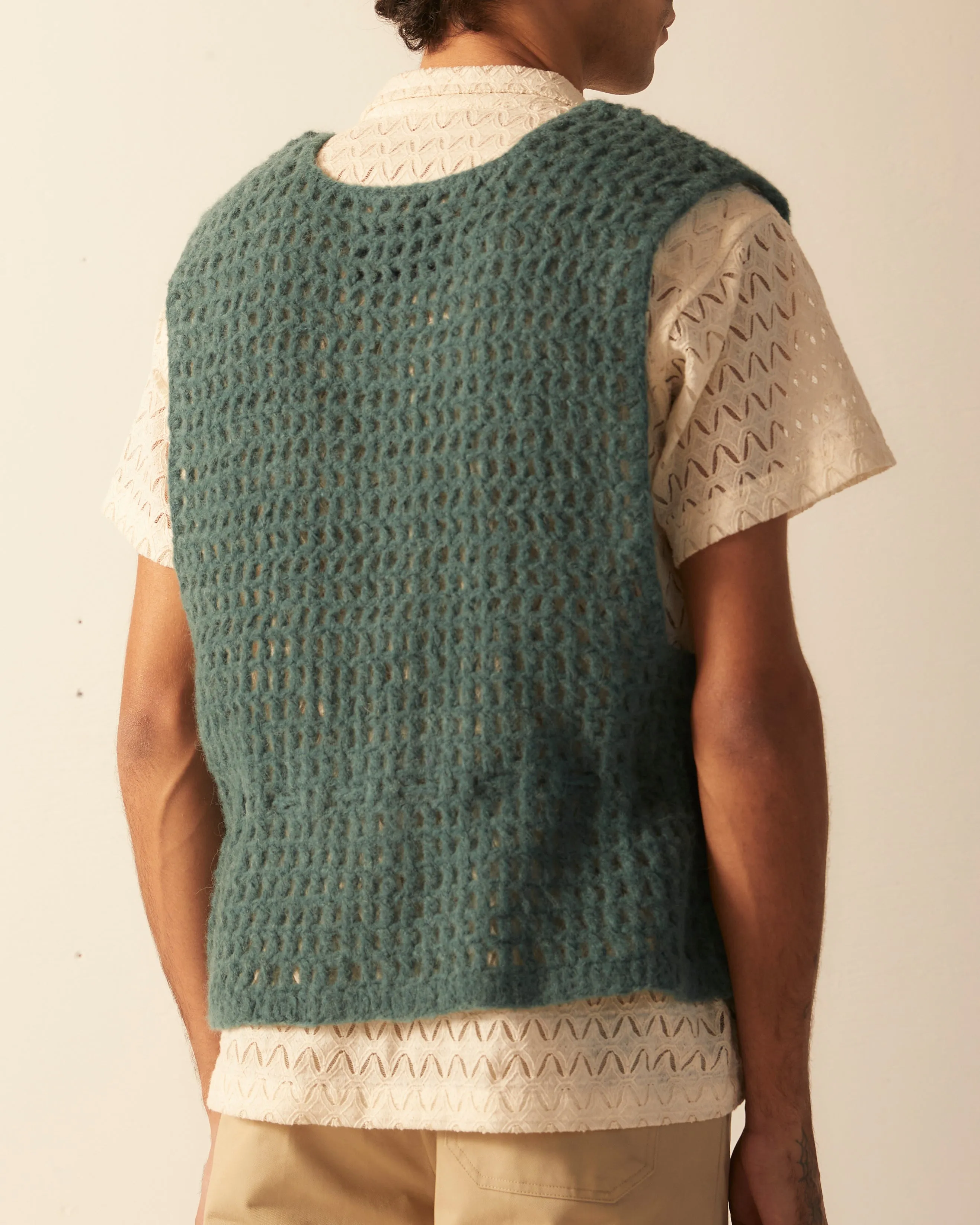 Crochet Vest - Green