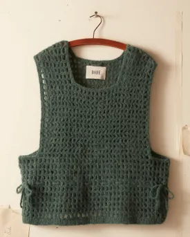 Crochet Vest - Green