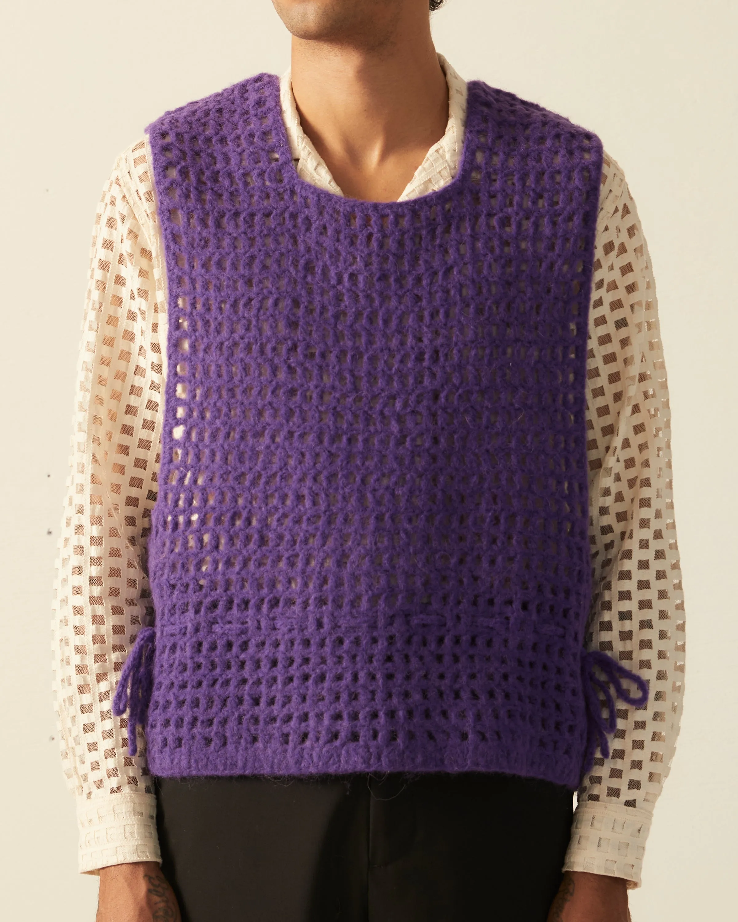 Crochet Vest - Purple