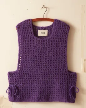 Crochet Vest - Purple