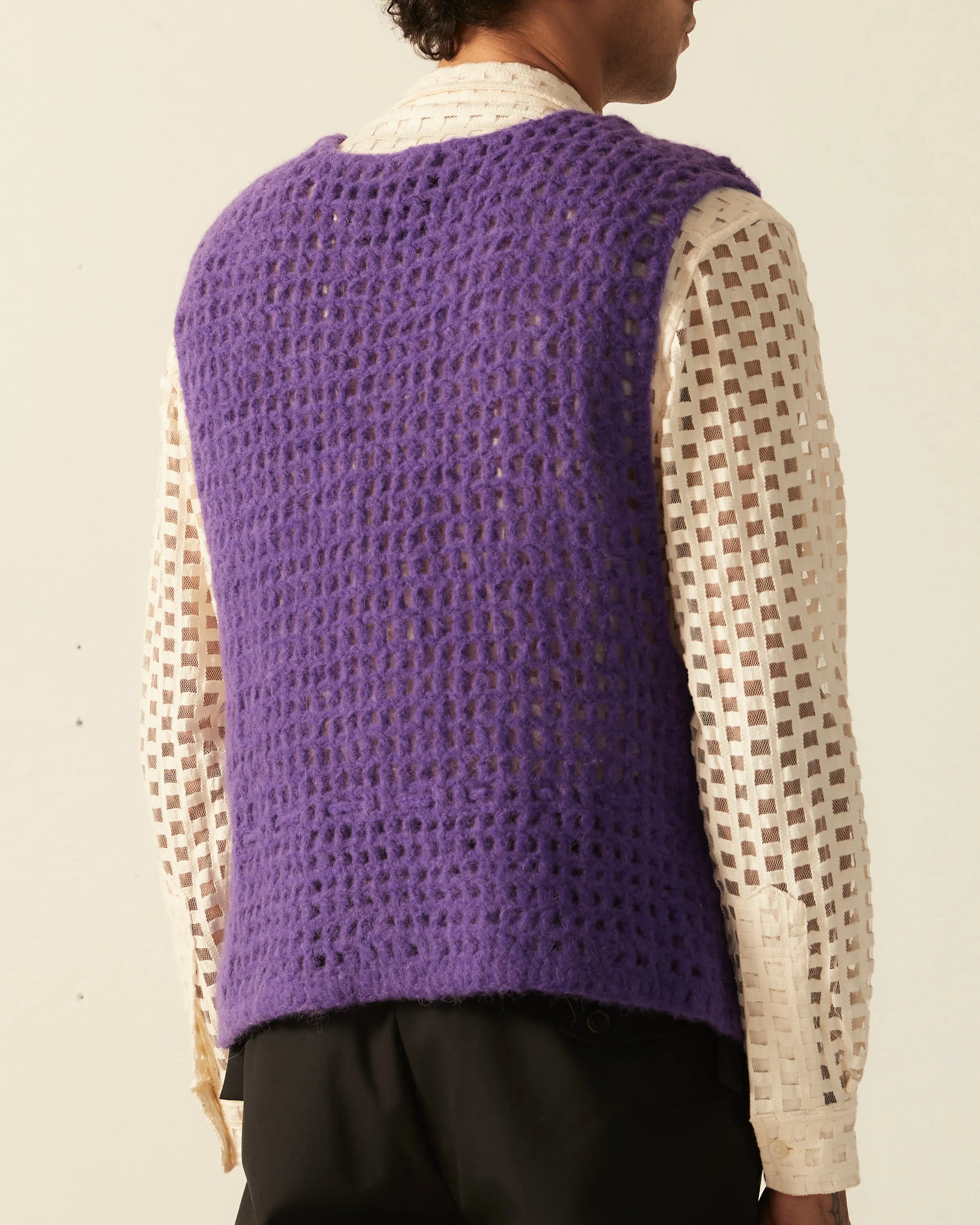 Crochet Vest - Purple