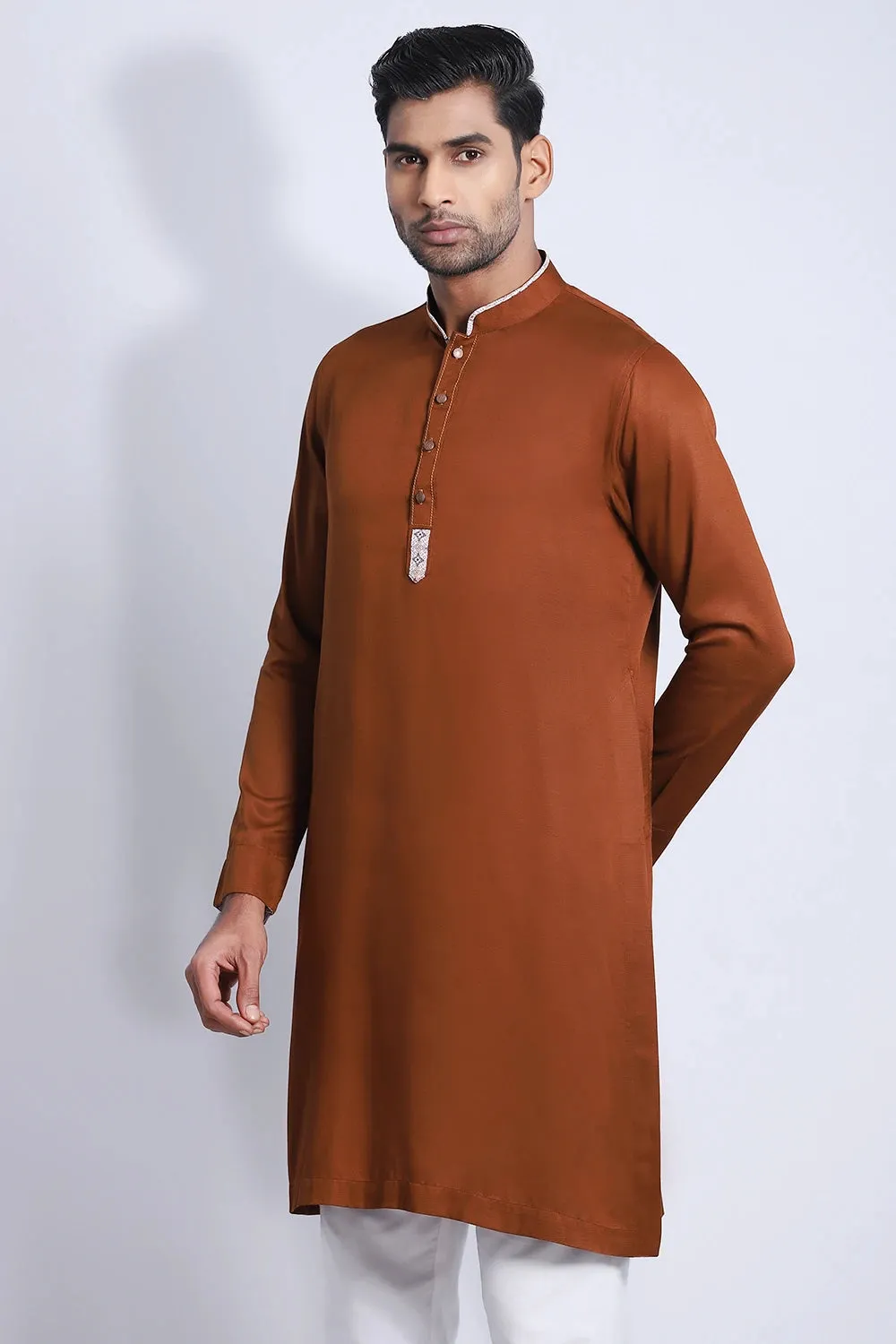 Cut & Sew Slim Fit Panjabi