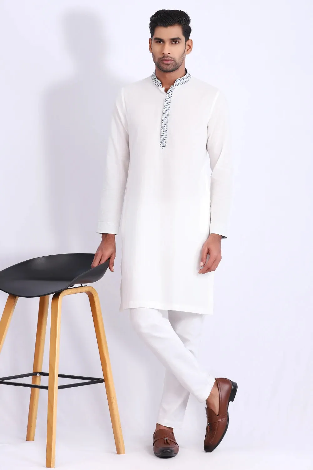 Cut & Sew Slim Fit Panjabi