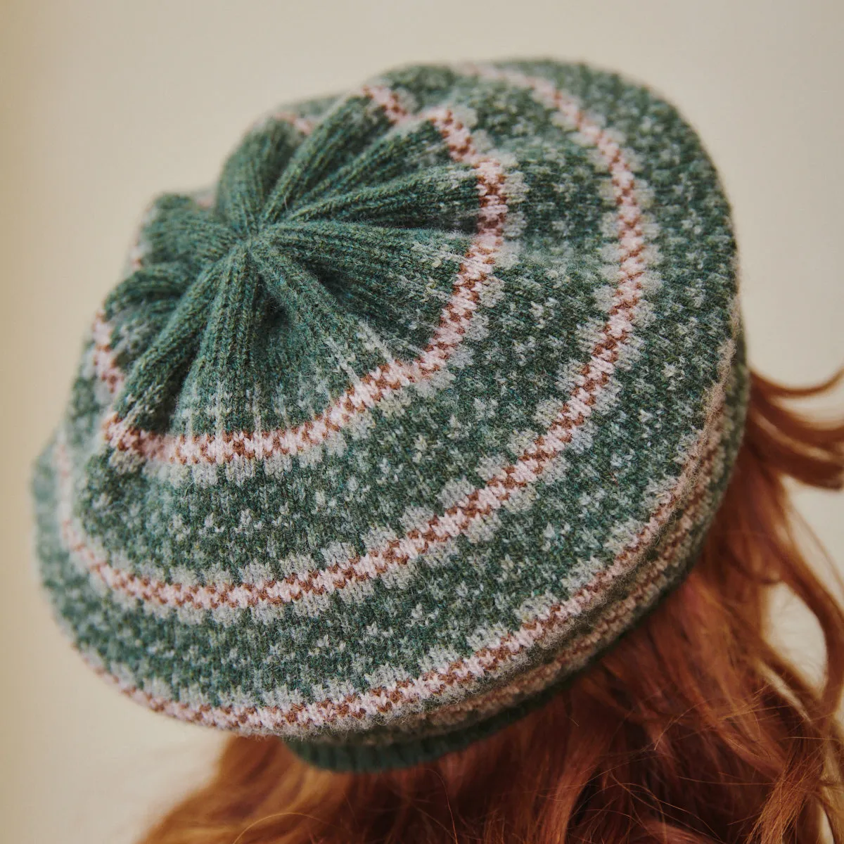 Fair Isle Beret - Rosemary