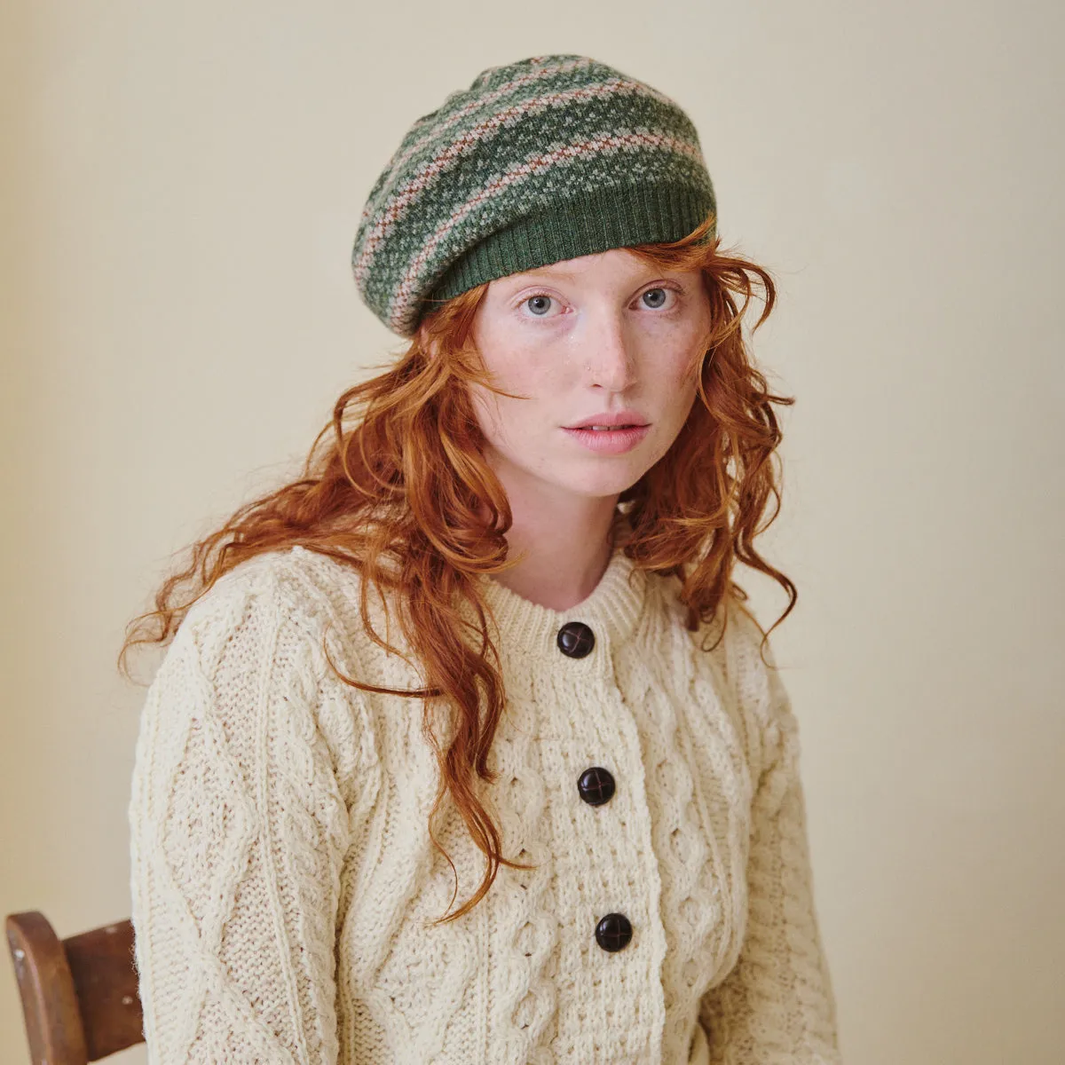 Fair Isle Beret - Rosemary