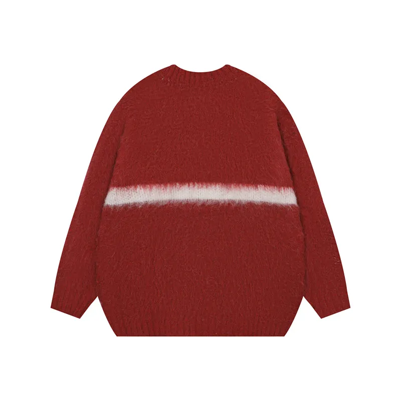 Faire Echo Red Snake Year Knit Sweater