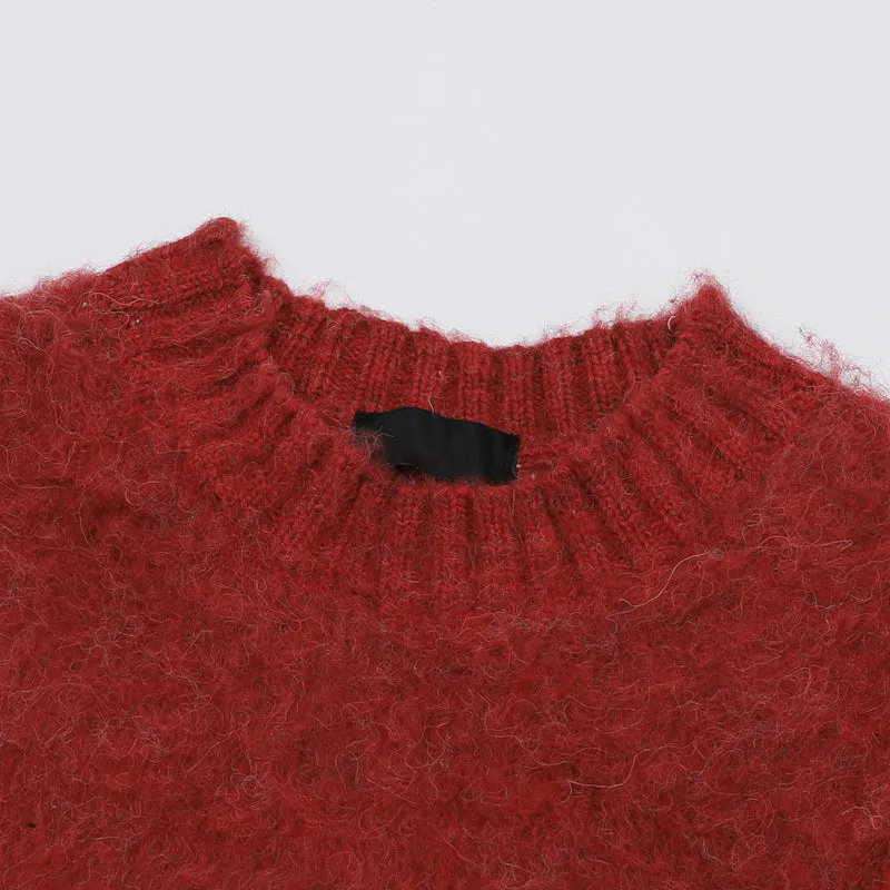 Faire Echo Red Snake Year Knit Sweater