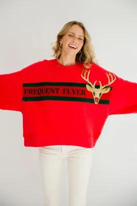 FREQUENT FLYER RED PULLOVER