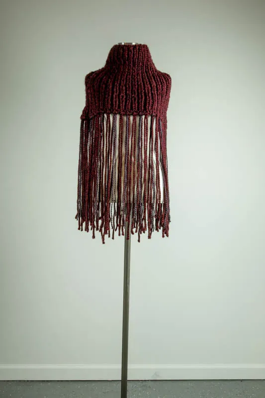 Fringe Trimmed Cowl Scarf