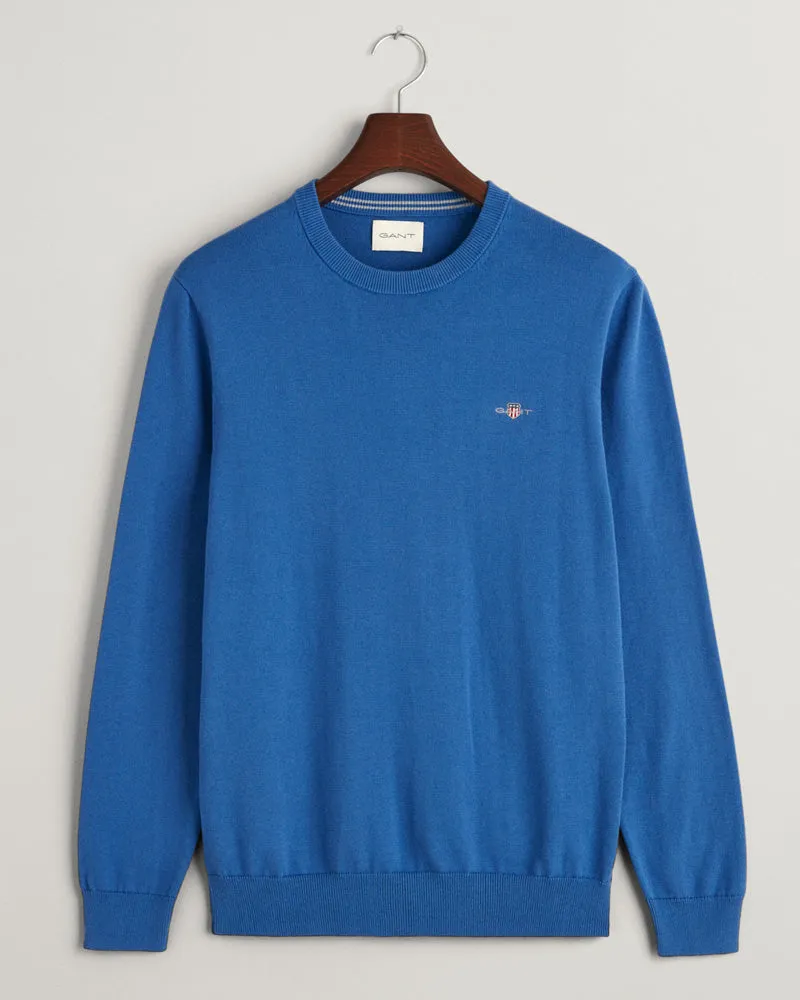 Gant Classic Cotton Crew Neck Sweater