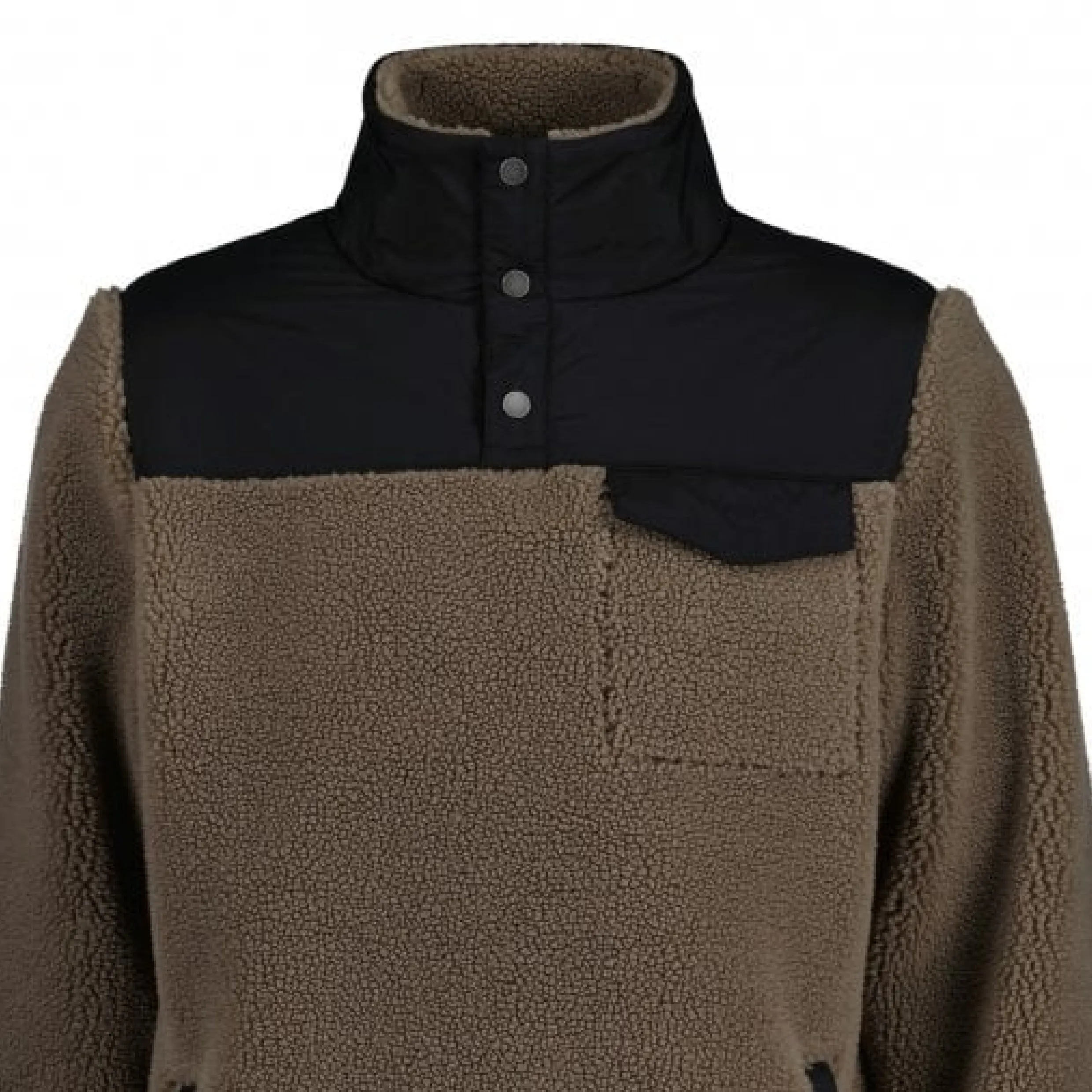 GANT Desert Brown Fleece Button Jacket for Men - Style 2067006, Cozy & Stylish Outerwear