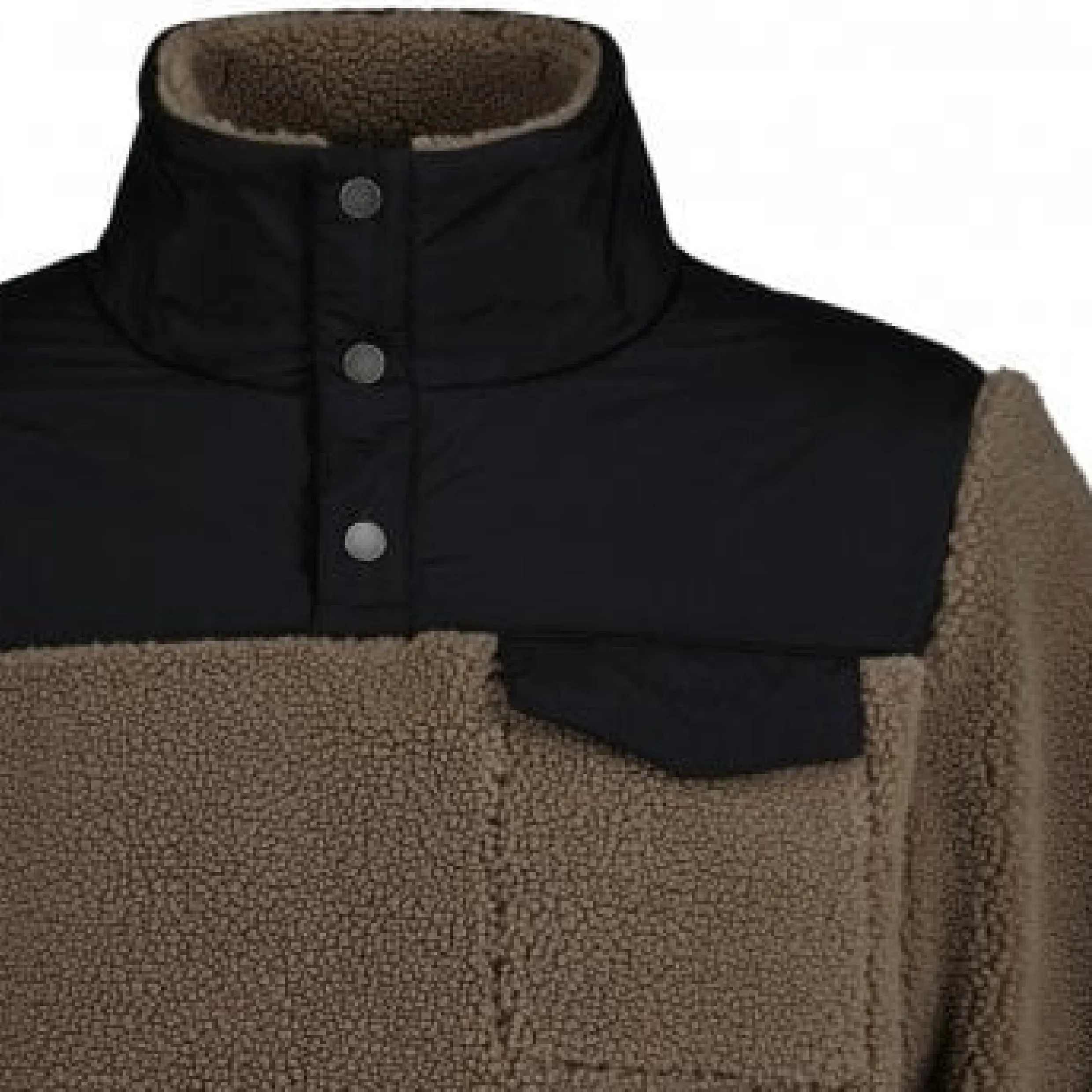 GANT Desert Brown Fleece Button Jacket for Men - Style 2067006, Cozy & Stylish Outerwear