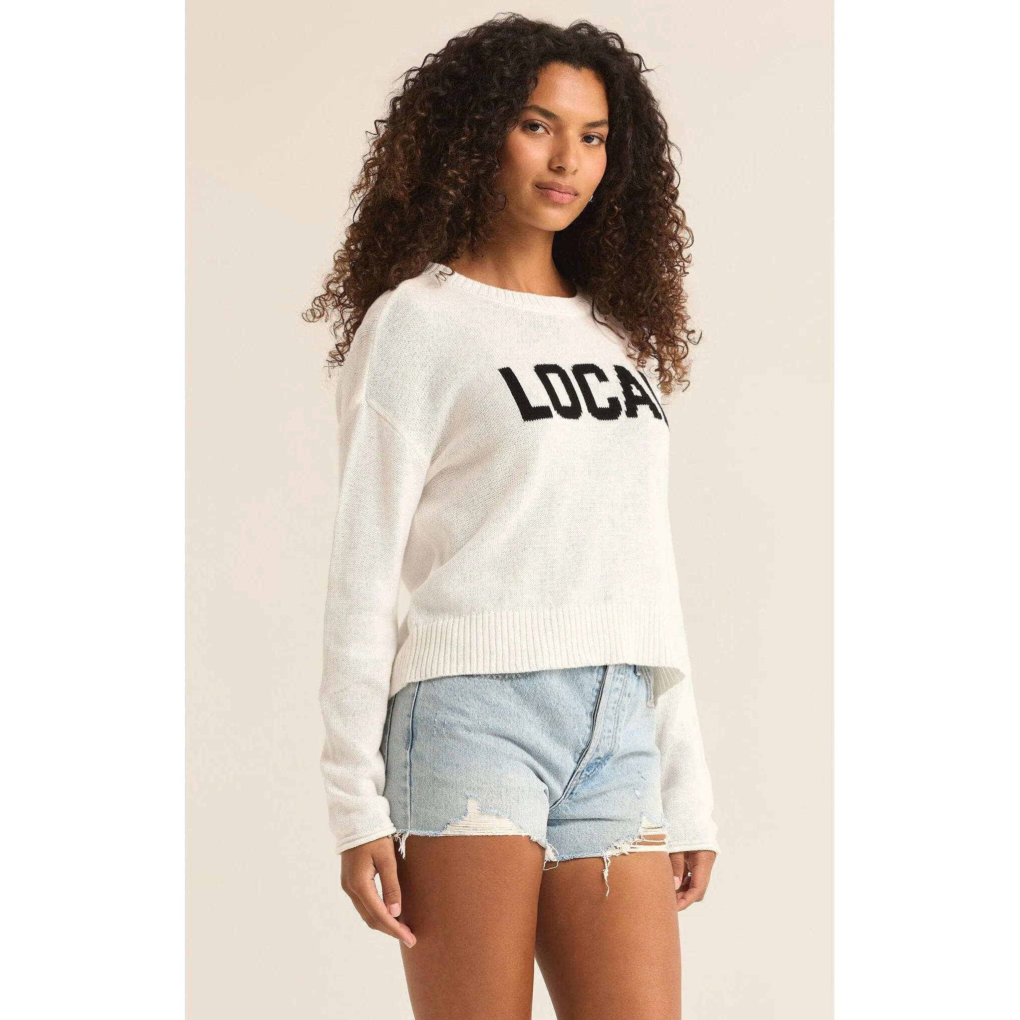 Graphic Sweater featuring "Local"