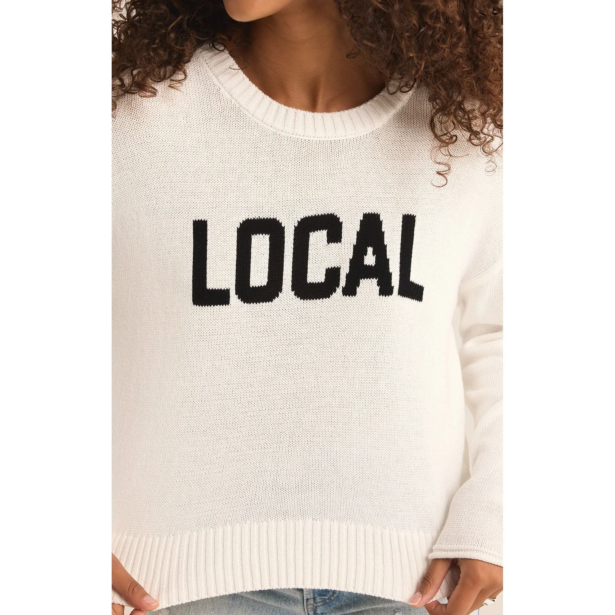 Graphic Sweater featuring "Local"