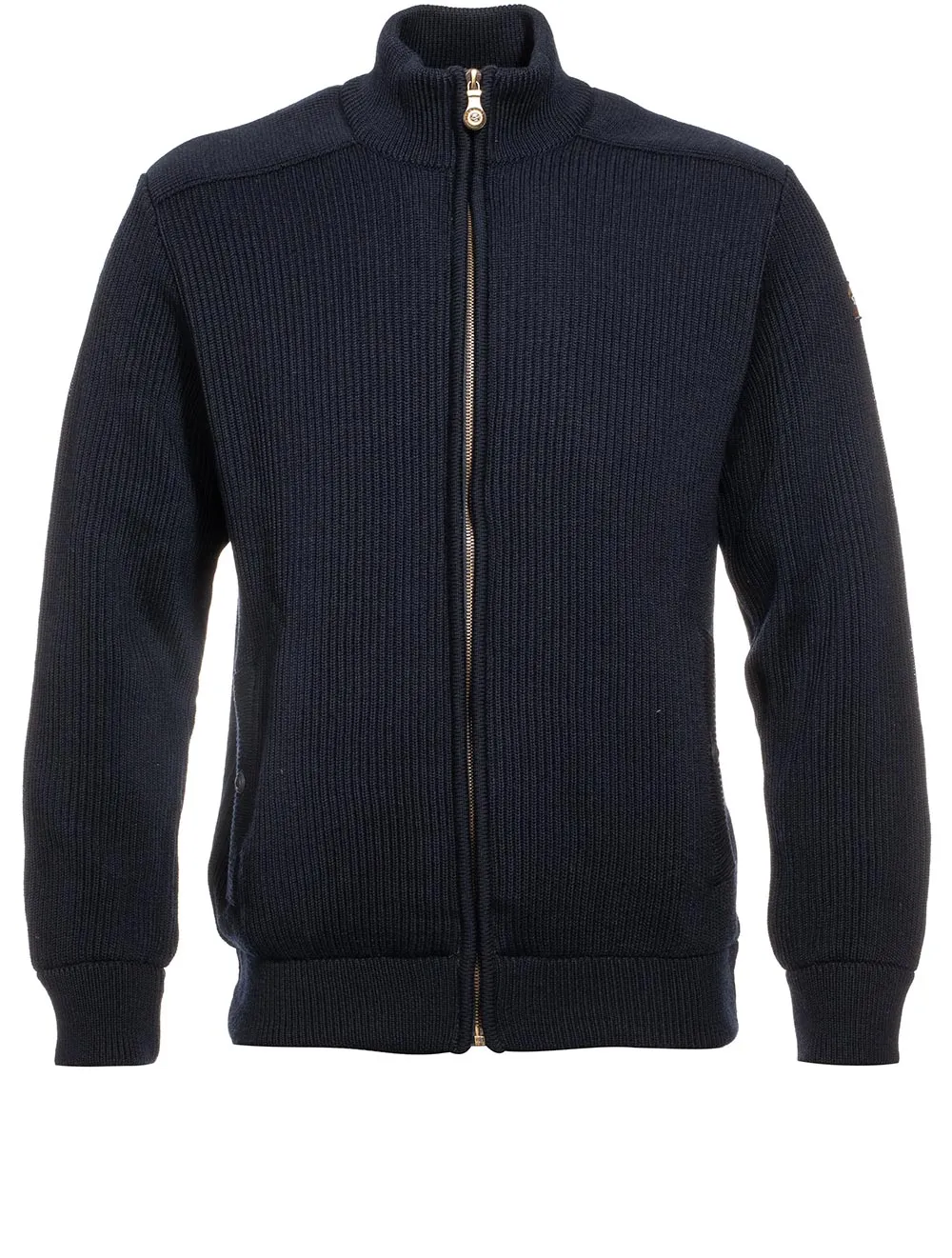 Heavy Knit Full Zip Knitwear Navy