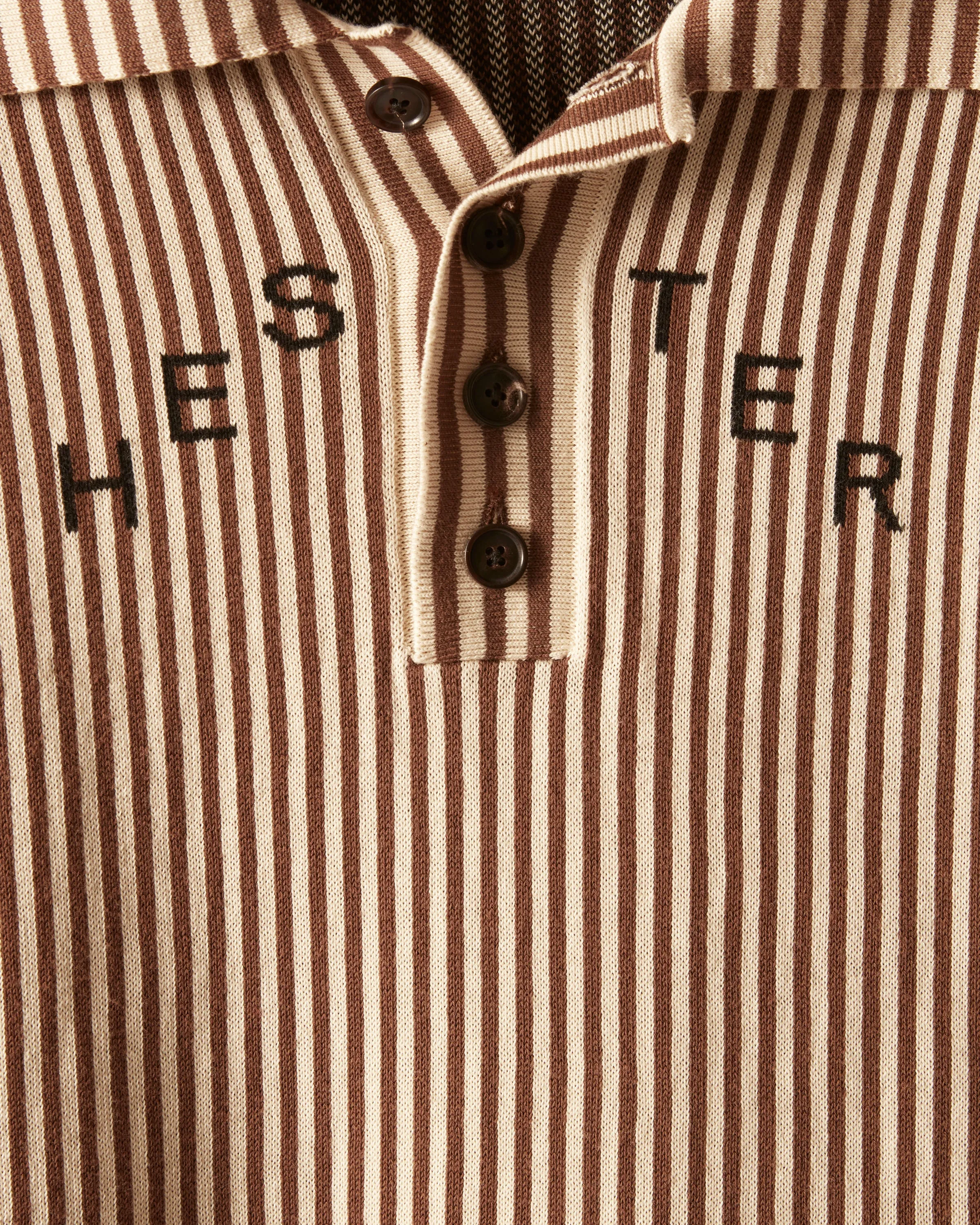 Hester Street Polo - Brown/Cream