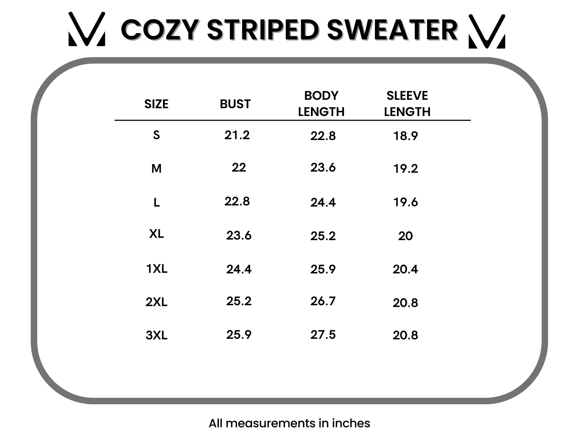 IN STOCK Cozy Striped Sweater - Rust FINAL SALE