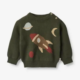 Jacquard Pullover Rocket | Baby - forest night