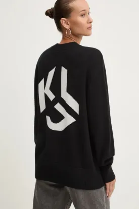 Karl Lagerfeld Cotton Regular Fit Knitted Sweater | Black