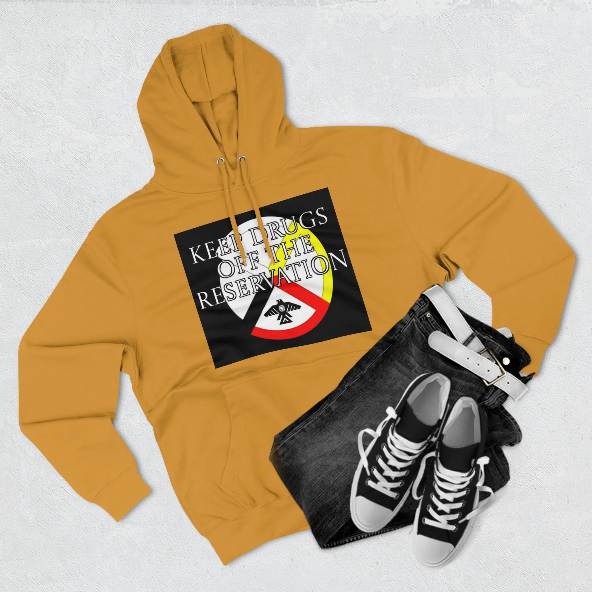 (Keep drugs off the Rez) Unisex Premium Pullover Hoodie