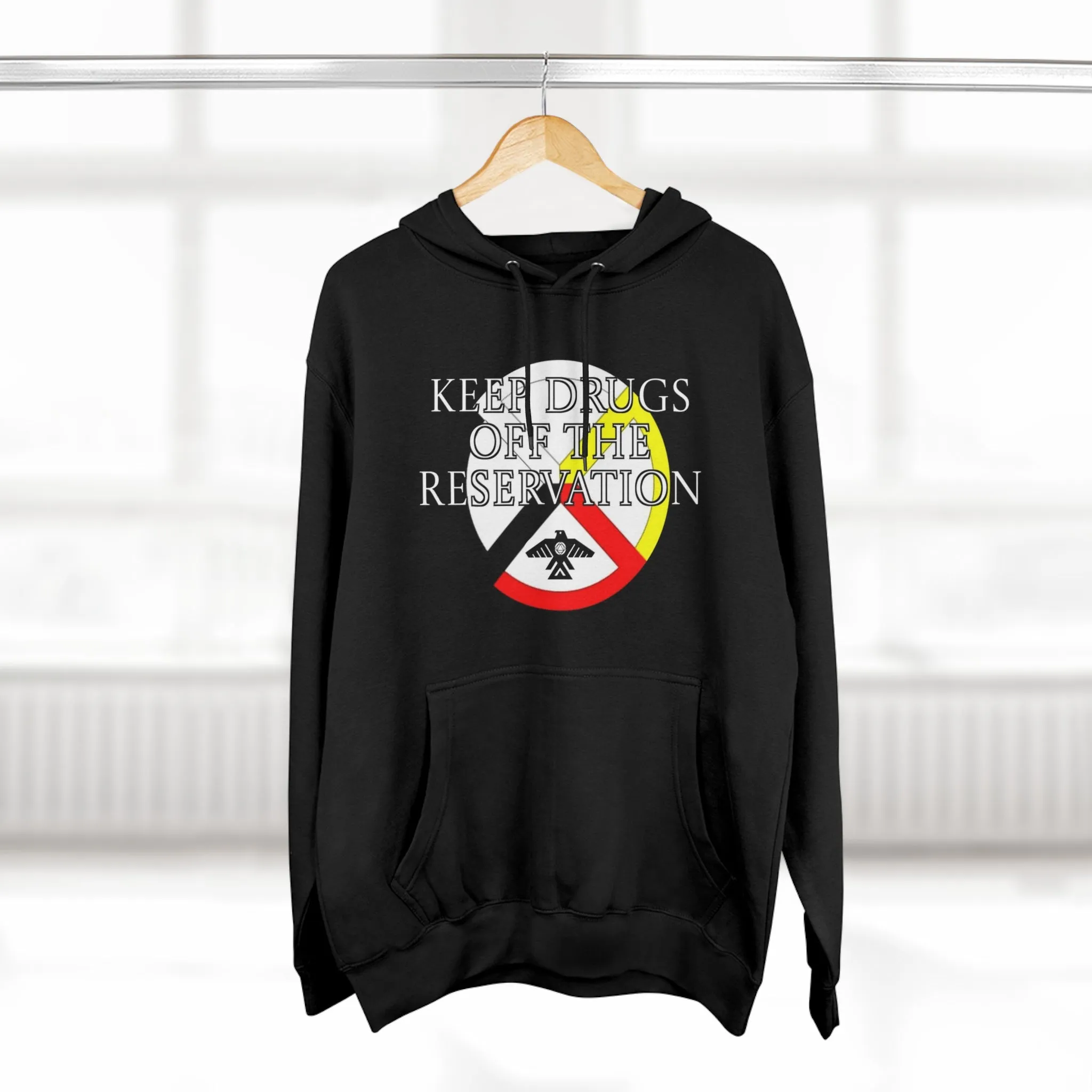 (Keep drugs off the Rez) Unisex Premium Pullover Hoodie