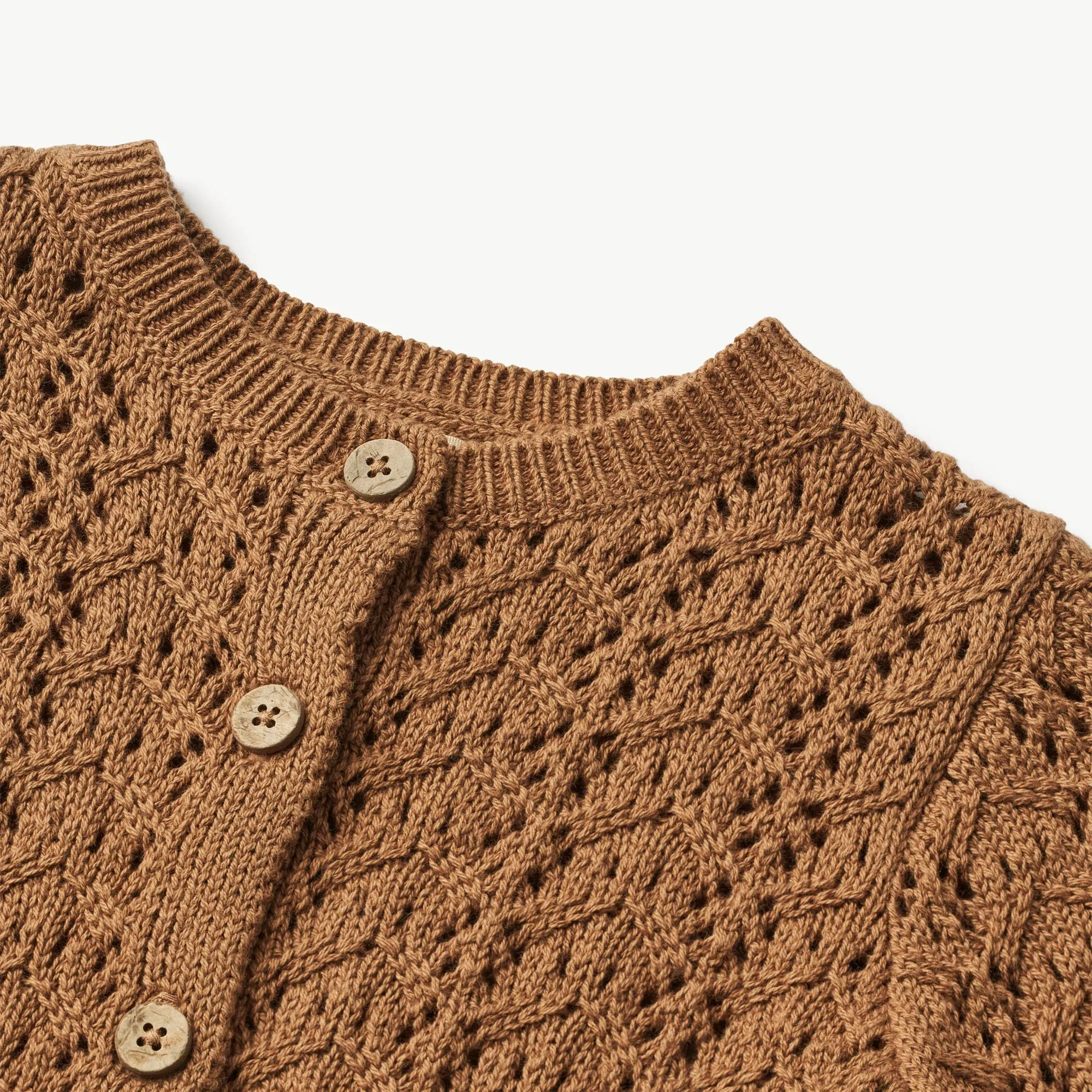 Knit Cardigan Celia | Baby - caramel