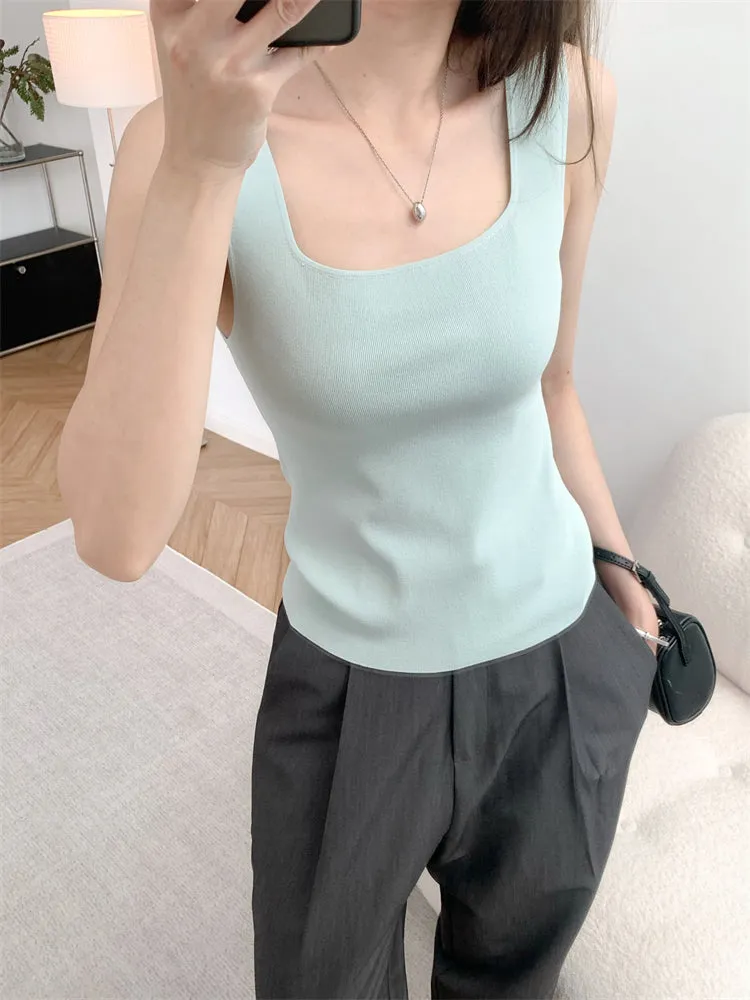 Knit tank top (preorder/ 10 colours)