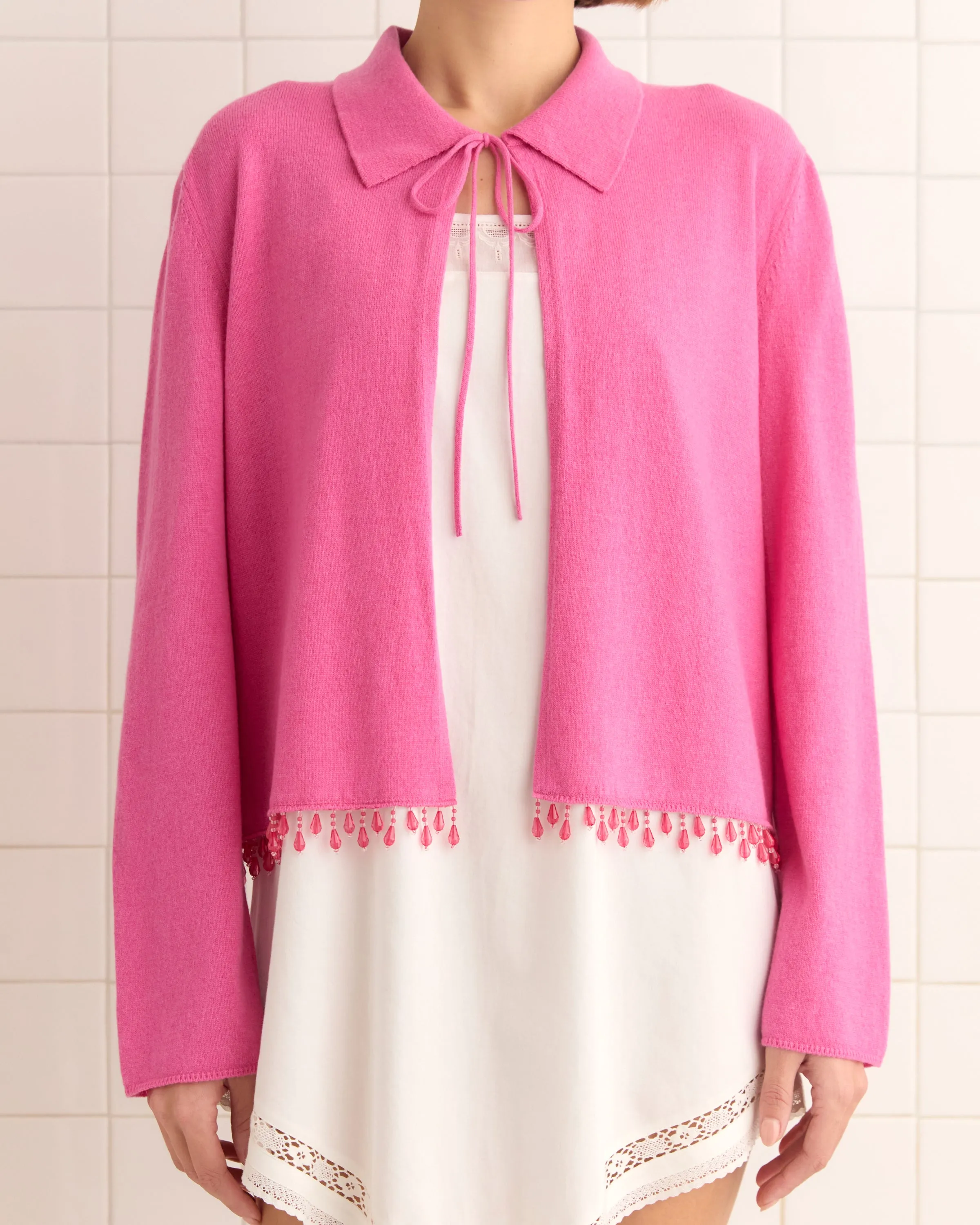 Lodge Cardigan - Pink