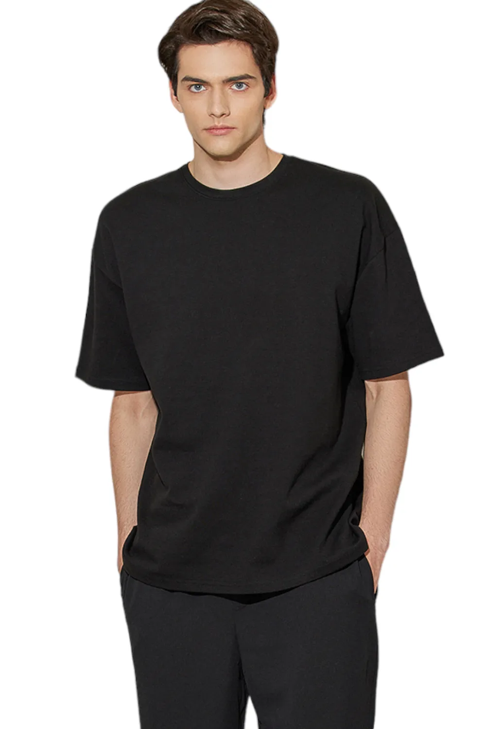 Luxe Comfort, Cotton Modal Blend Anyone Over Fit Short Sleeve T-Shirt Second Collection