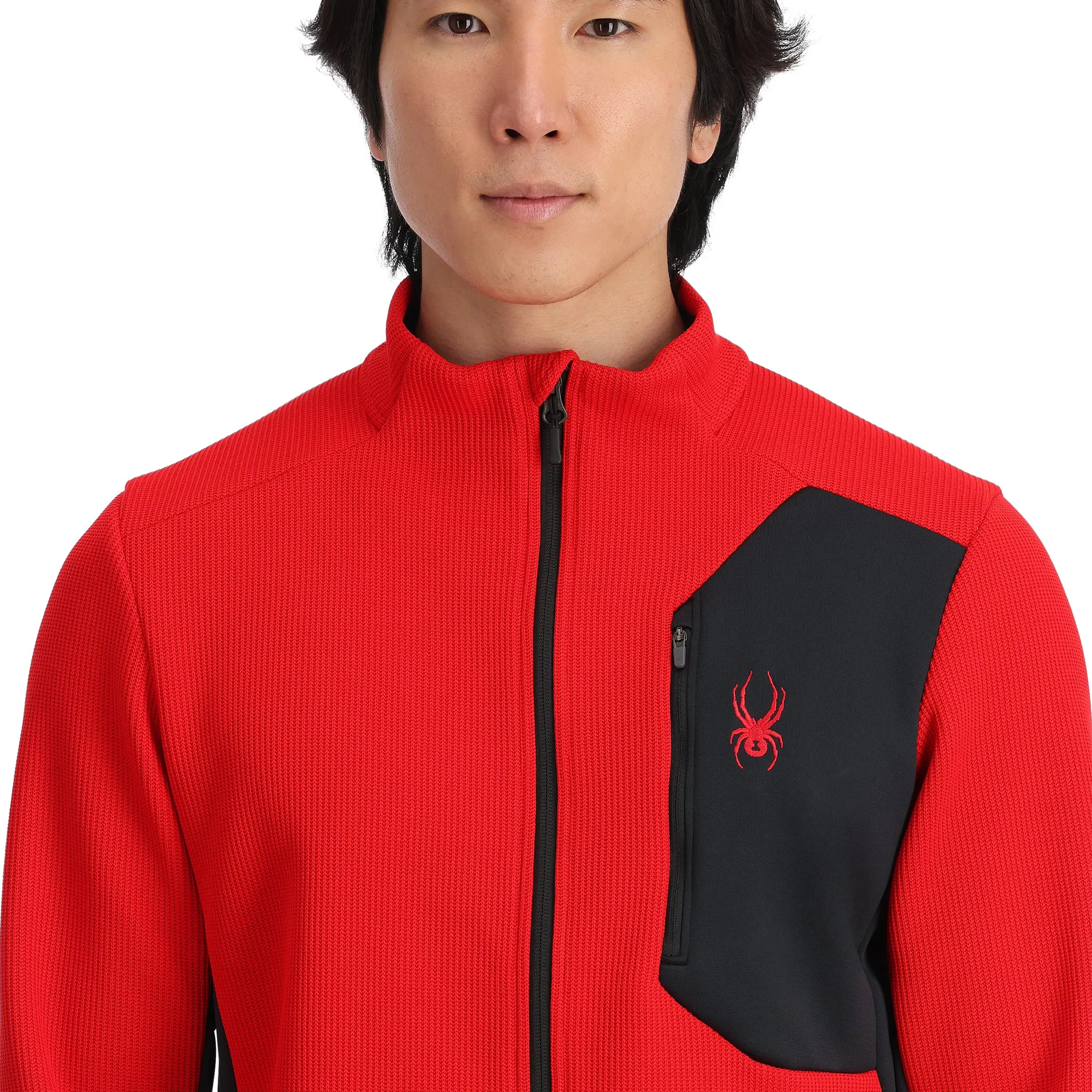 Mens Bandit Full Zip - Spyder Red