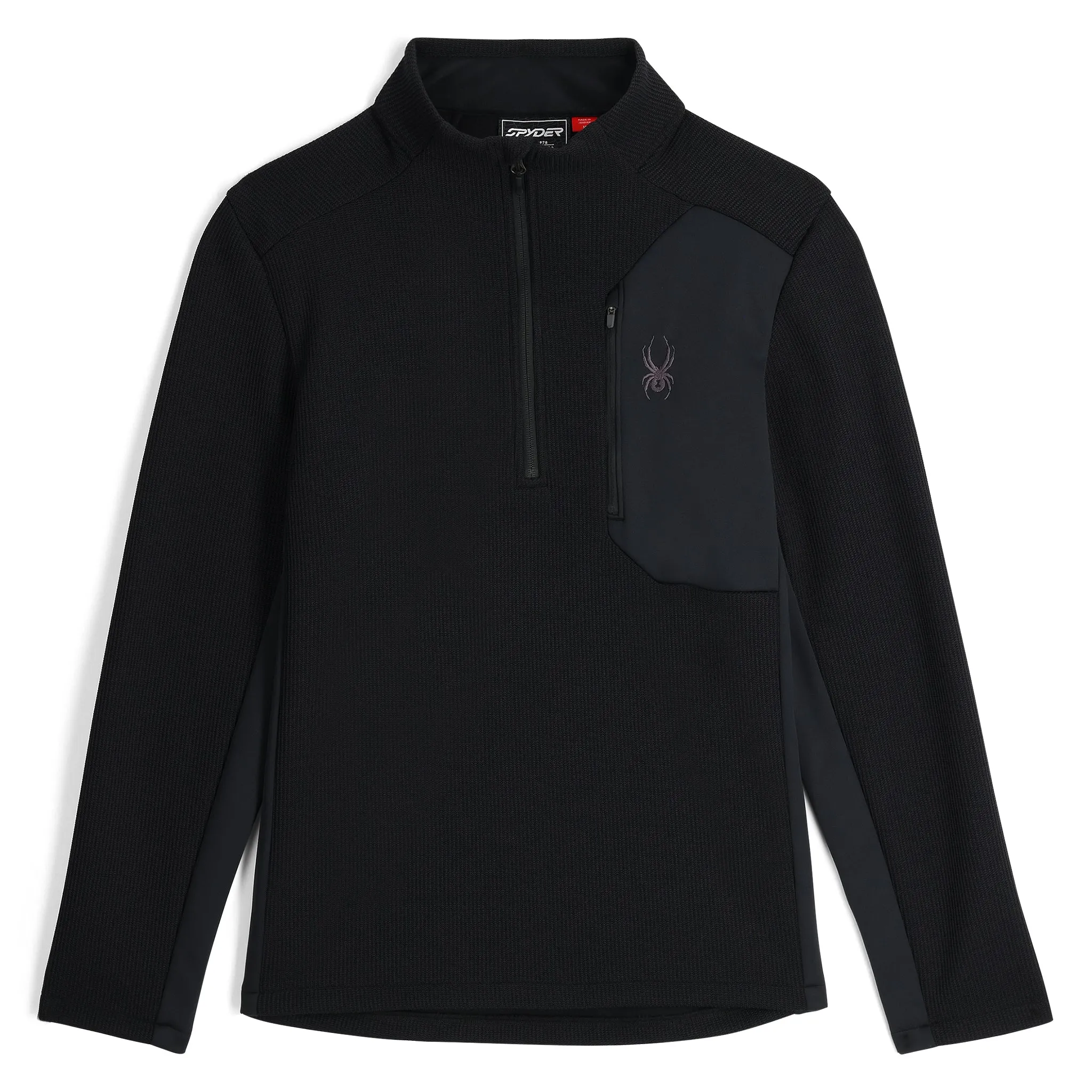 Mens Bandit Half Zip - Black